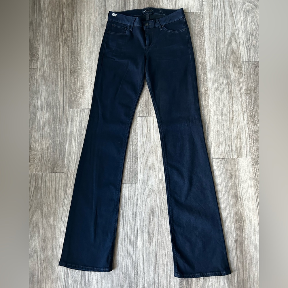 Lucky Brand “Lolita” boot cut stretch women’s jeans 4/27 long dark blue pre own